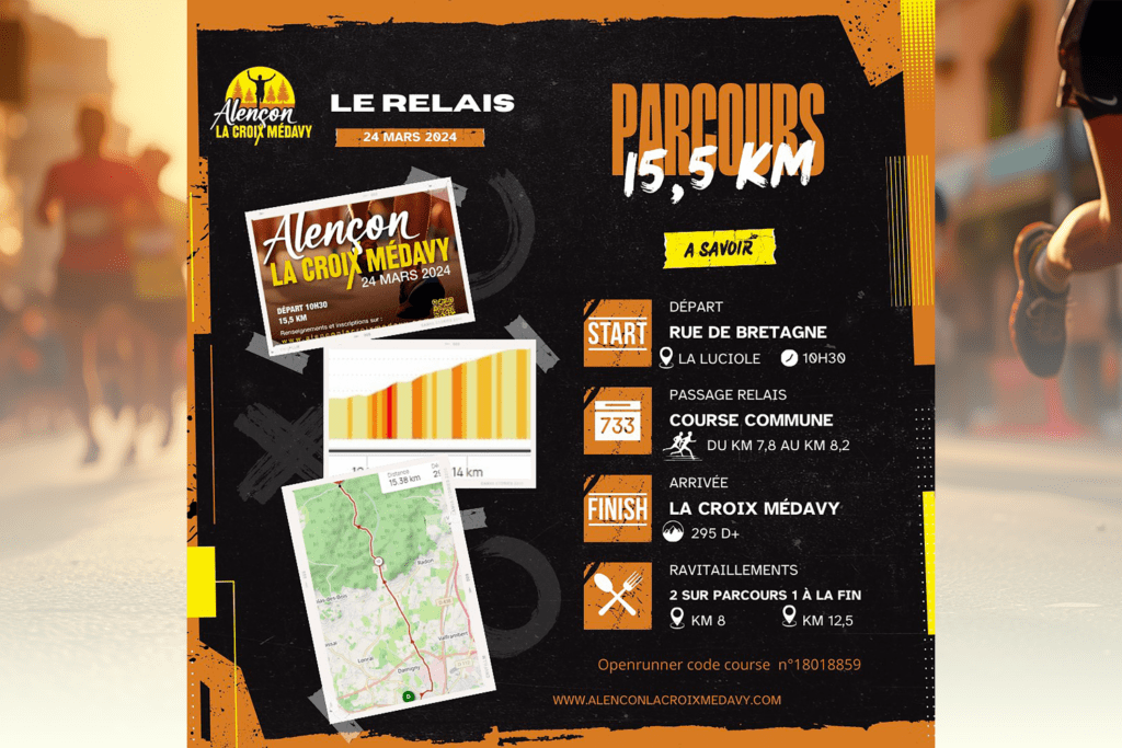 📣 La course en relais - Alençon - La Croix Médavy